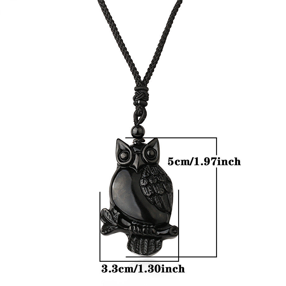 Natural Semi Precious Stone Animal Pendant Necklace