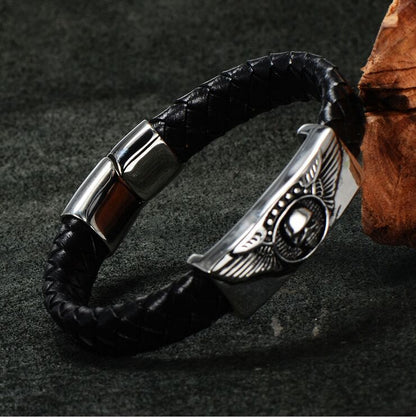 Titanium steel braided bracelet