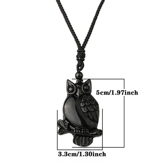 Natural Semi Precious Stone Animal Pendant Necklace