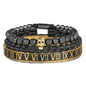 Vintage Zircon Skeleton Braided Bracelet