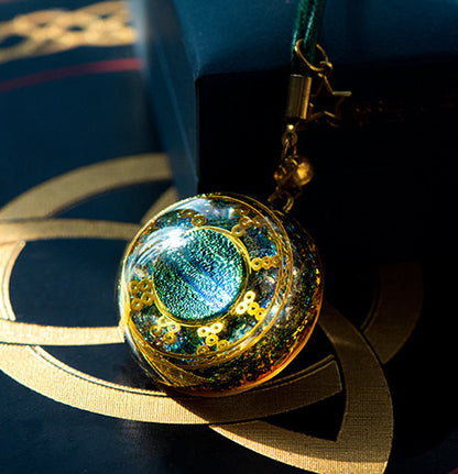 Necklace Lucky Stone Pendant Reiki Gather Wealth
